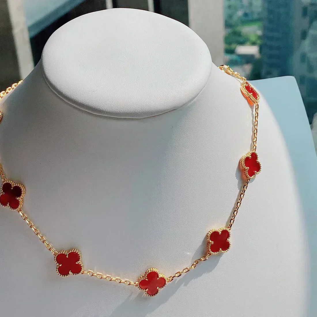 CLOVER | Red Necklace - Image 4