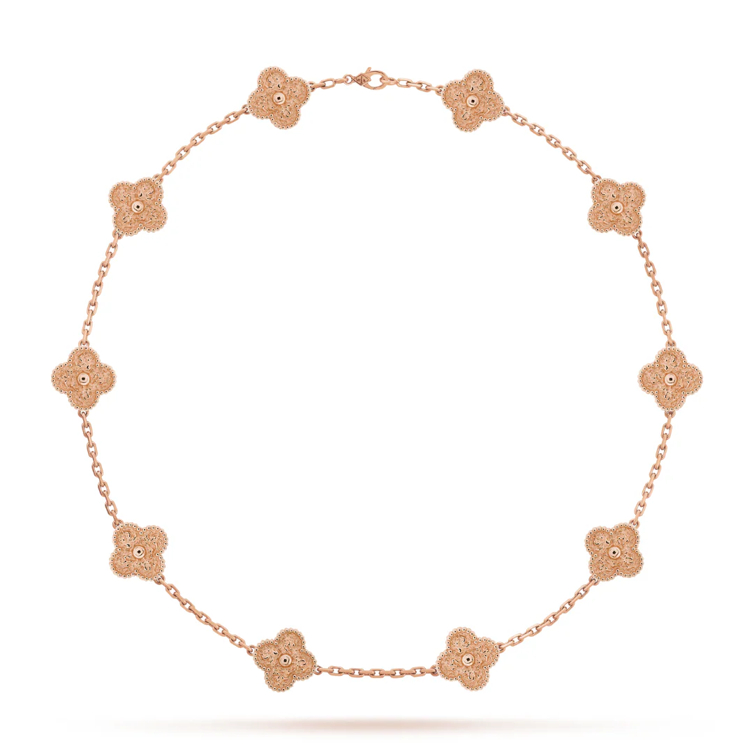 CLOVER | 10 Motive Pink Necklace - Image 2