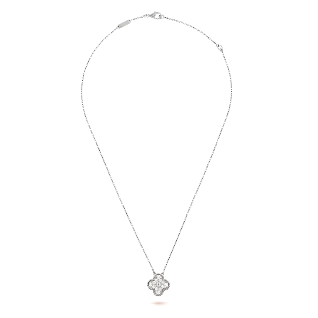 CLOVER | White/Silver Necklace - Image 2