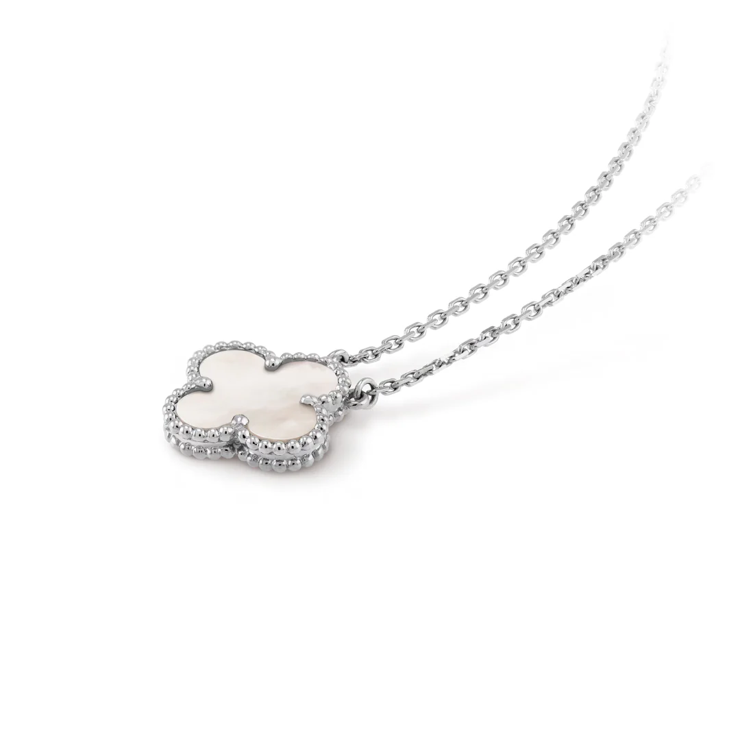 CLOVER | White/Silver Necklace - Image 6