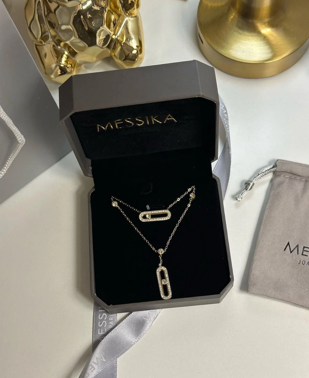 EXCLUSIVE | Mollyanne Diamanté Necklace - Image 4
