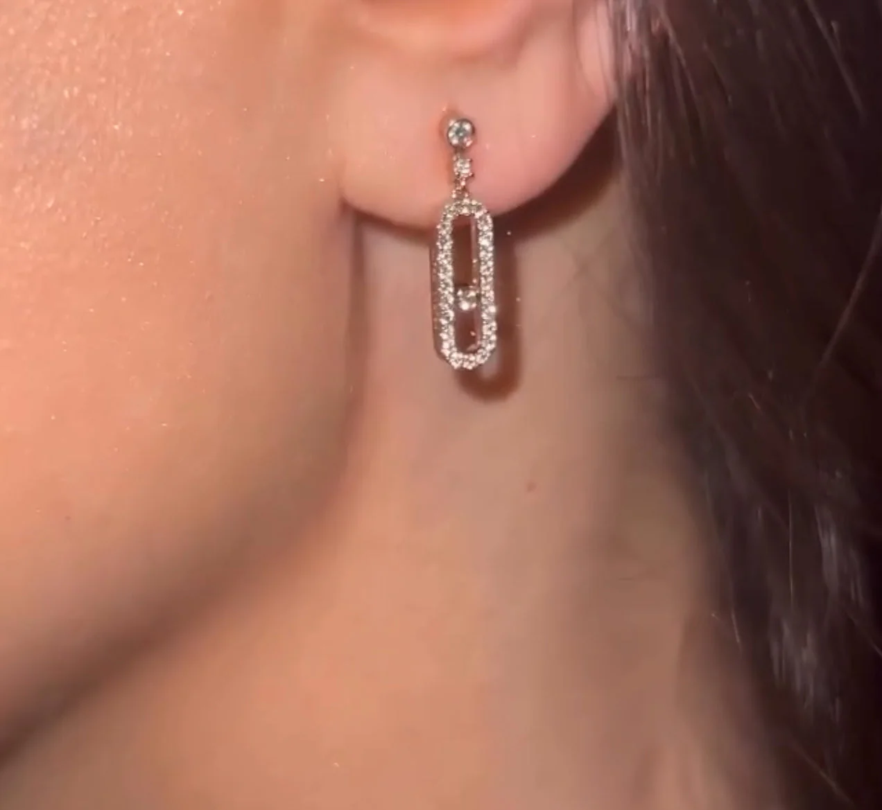 EXCLUSIVE | Myla Diamanté Hoop Earrings - Image 4