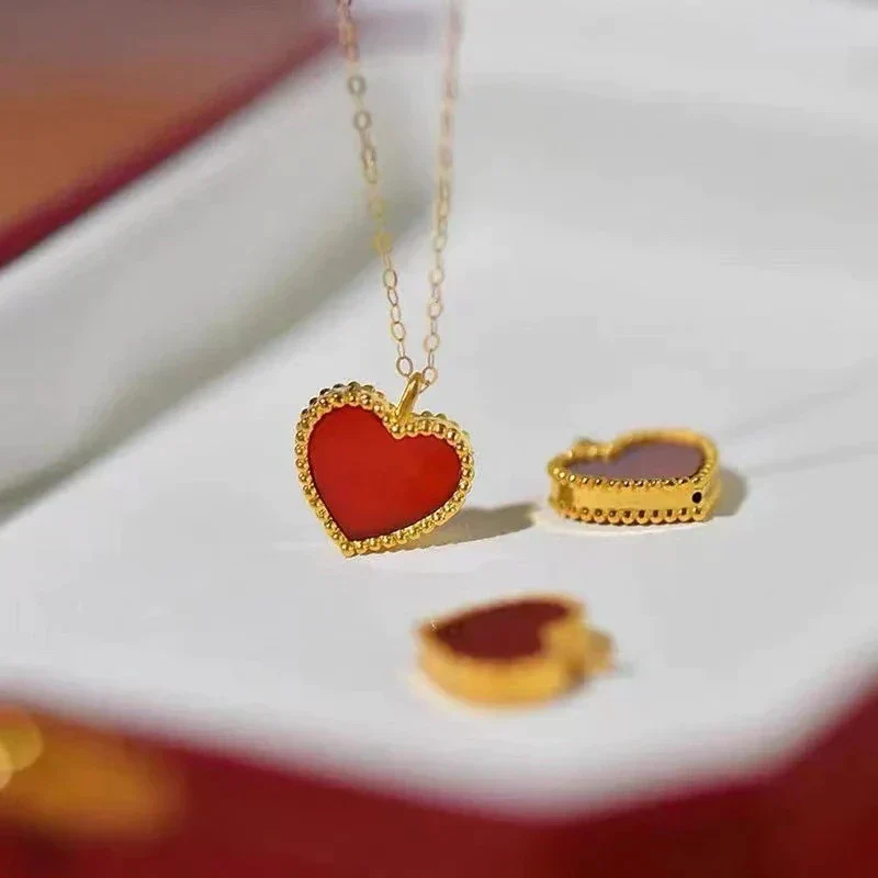 Heart Necklace - Gold - Image 4